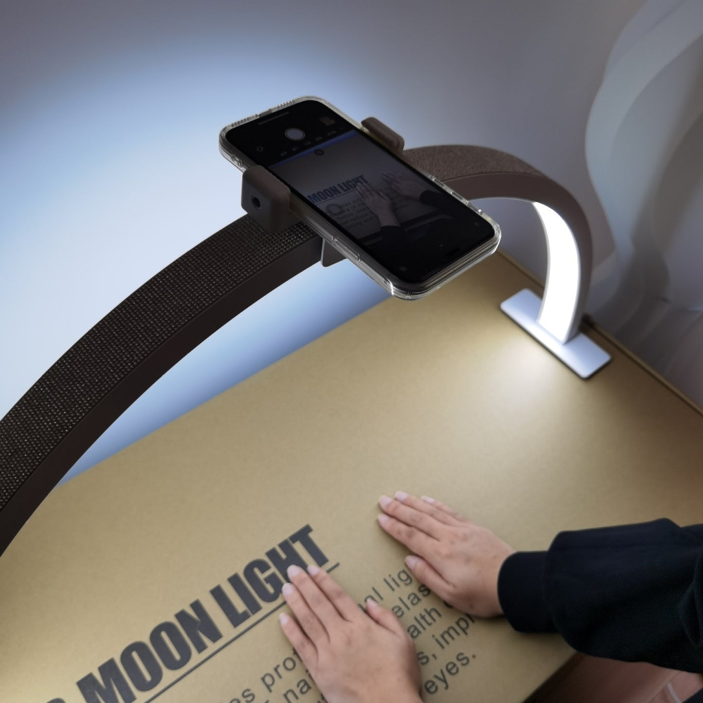 Half Moon Hot Lamp Desktop Arc Nail Table Lamp