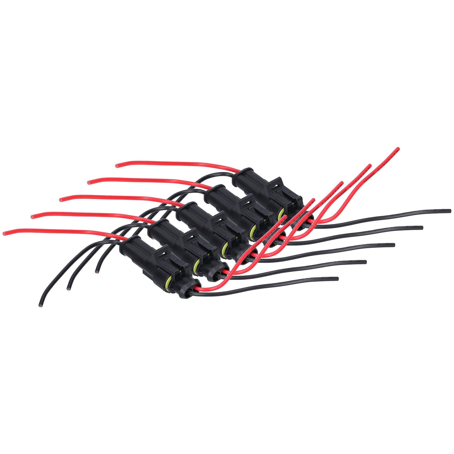 5Pcs Way Car Electrical Connector Waterproof Antiflaming Resilient Antioxidant Automotive Wire Connector2P