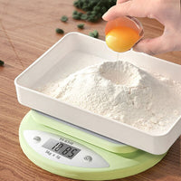 Kitchen Scale 5kg Weight Grams Digital Balance Precision Accurate Green Electronic LCD Food Baking Portable Scale